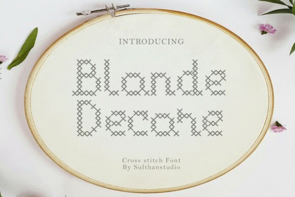 Blonde Decore: The Cross Stitch Font with Digital Charm