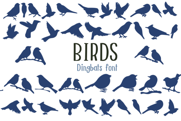 Bring Your Designs to Life with the Birds Dingbat Font