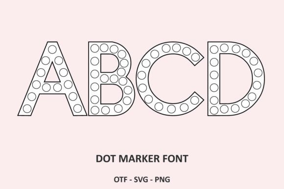 Exploring the Dot Marker Typeface