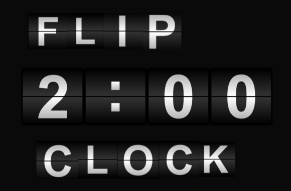 Flip Clock: Where Retro Charm Meets Modern Graphic Impact