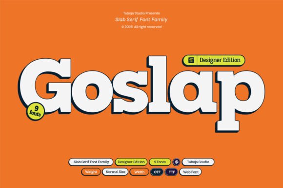 Goslap: The Modern Slab Serif That Balances Strength and Style