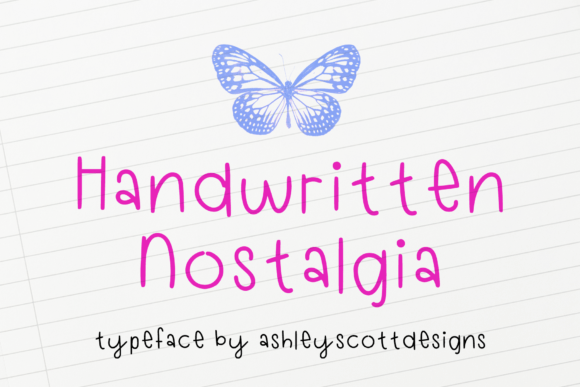 Handwritten Nostalgia: A Font That Feels Like a Memory