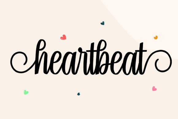 Heartbeat: A Playful Script Font for Inviting Designs