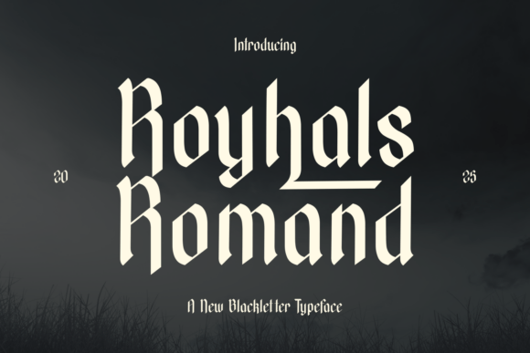 Royhals Romand: A Blackletter Typeface for Autumn Stories