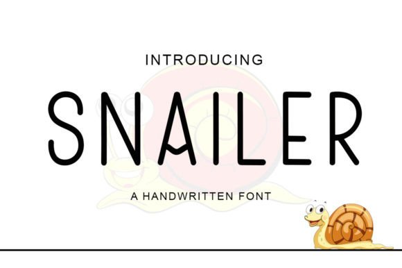 Snailer: A Sweet and Attractive Font for Luxury Design