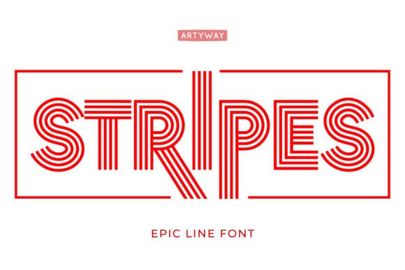 Stripes: A Typeface Built for Bold, Modern Statements